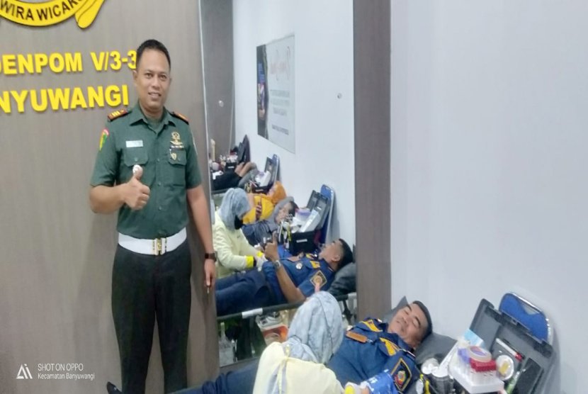 Wujud Pengabdian Masyarakat, Polisi Militer Gelar Donor Darah 