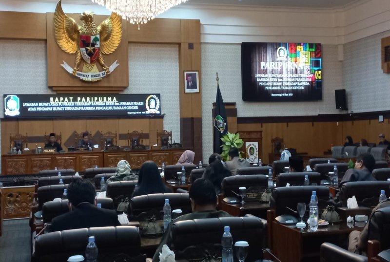 DPRD Banyuwangi Gelar Paripurna Bahas Raperda Usulan RTRW