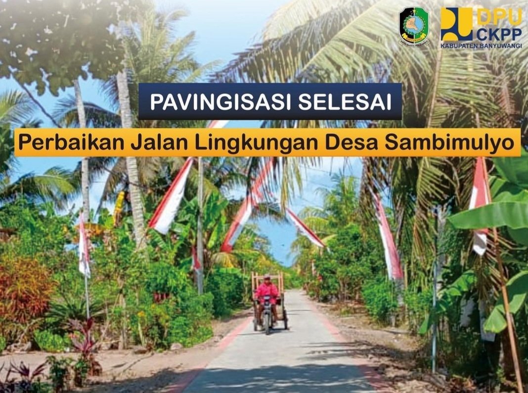 Warga Sambimulyo Sumringah Jalan Desa Diperbaiki DPU CKPP Banyuwangi